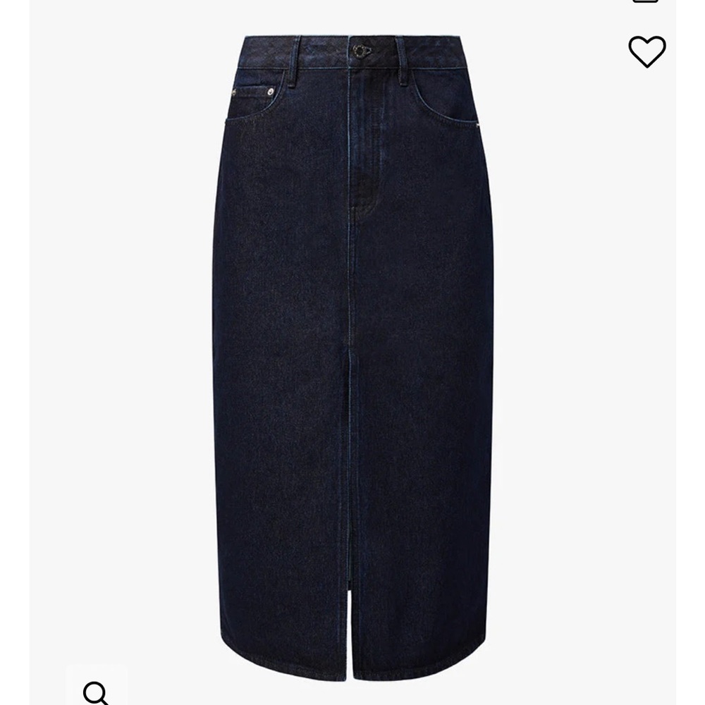 NWT WeWoreWhat Denim Midi Skirt